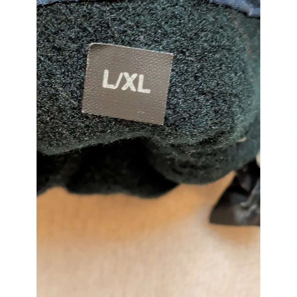 Black Toddler Kids Winter Mittens‎ Fleece Lined Nylon L/XL Warm Snow Gloves